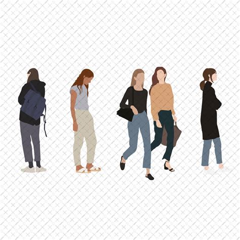 Flat Vector People Standing 2 – Toffu Co