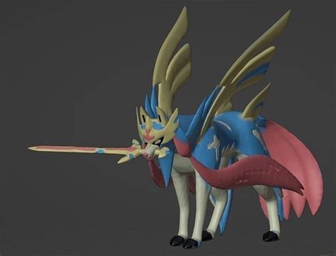 Zacian Crowned Sword 3D model 3D printable | CGTrader