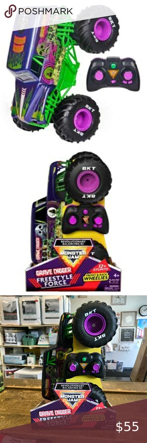 Monster Jam RC Freestyle Force Grave Digger | Monster jam, Freestyle ...