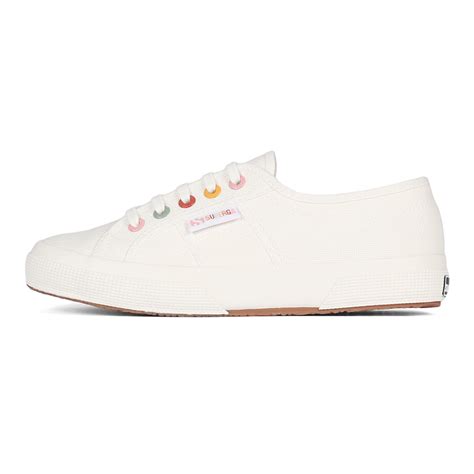 Superga 2750 Rainbow Eyelets White Avorio Groovy – Superga Singapore