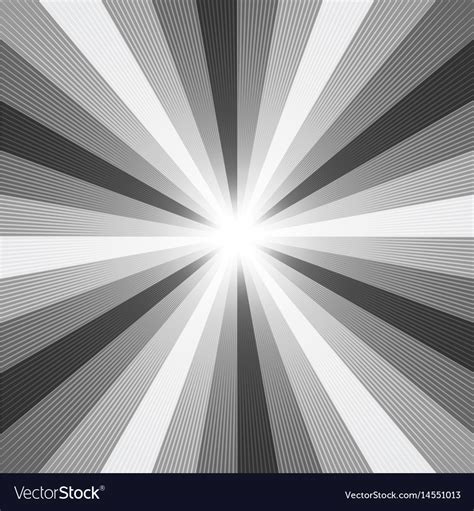 Black and white light ray abstract background Vector Image