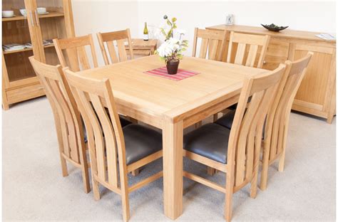 Trudiogmor: Wood 8 Seater Square Dining Table