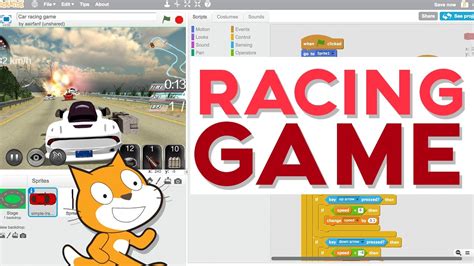 Scratch Tutorial: How to create an awesome Racing Game! - YouTube