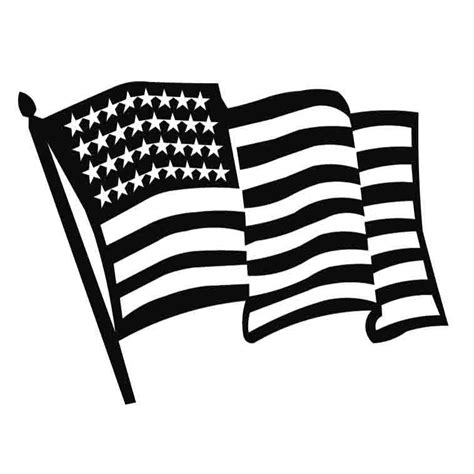 Why The Black And White American Flag - Amanda Gregory's Coloring Pages