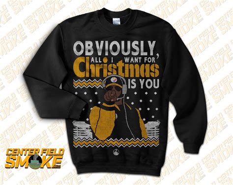 Coach Tomlin "Ugly" Christmas Sweater : r/steelers