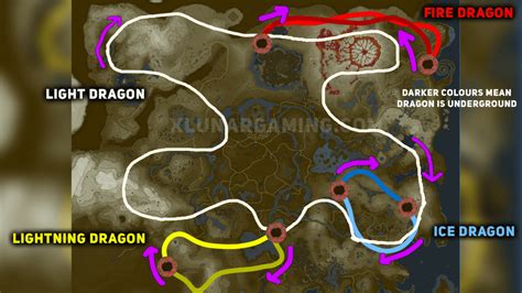 All 4 Dragon Locations Zelda Tears Of The Kingdom