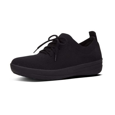 FitFlop F-sporty Uberknit All Black sneakers - ShopShoes