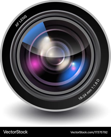 Camera lens Royalty Free Vector Image - VectorStock