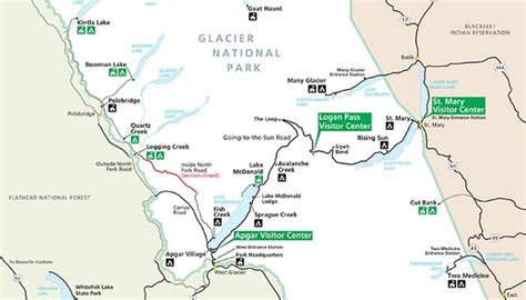 Glacier National Park Map Pdf - Map Of Central America