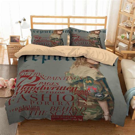 3D Customize Taylor Swift Bedding Set Duvet Cover Set Bedroom Set Bedl ...