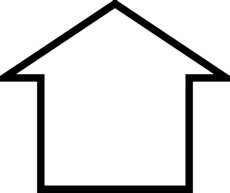 House Outline Template | Free download on ClipArtMag