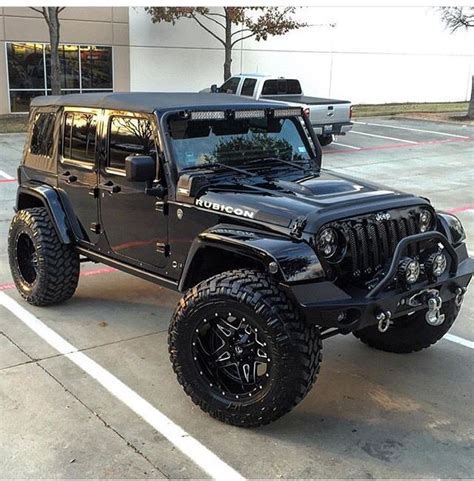 BLACK ON BLACK 4 INCH LIFT RUBICON | Custom jeep wrangler, Dream cars ...