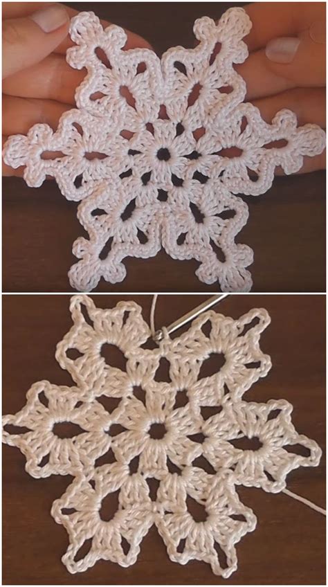 Crochet Snowflake Motif For Beginners - We Love Crochet