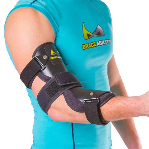 Buy BraceAbility Cubital Tunnel Syndrome Elbow Brace | Splint to Treat ...