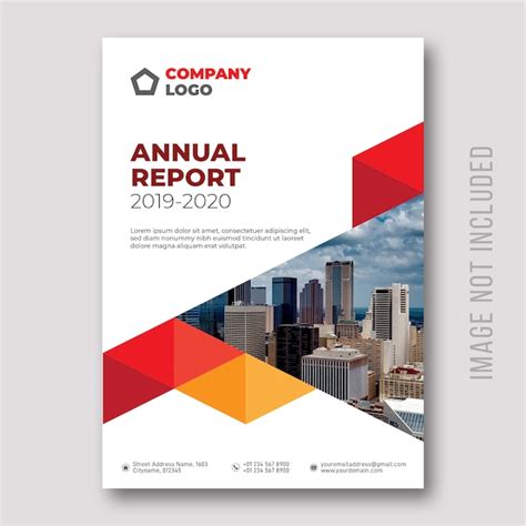 Premium Vector | Annual report cover design