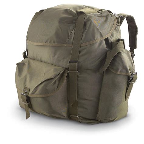 New Austrian Military - issue Backpack with Straps, Olive Green ...