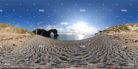 360° view of Durdle Door Beach - Alamy