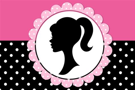 🔥 Free Download Barbie Birthday Backdrop Pink Black Multiple by ...