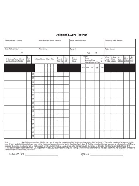 Certified Payroll Form - 31 Free Templates in PDF, Word, Excel Download