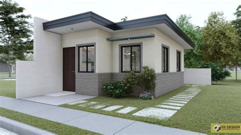 Simple but Elegant Bungalow House with a Firewall - Pinoy House Designs