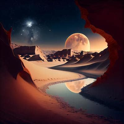 Desert Landscape Night Stock Photos, Images and Backgrounds for Free ...