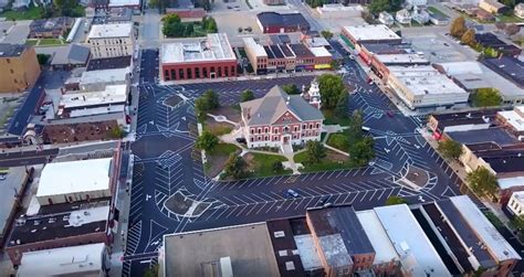 Aerial view Downttown Macomb IL | City of Macomb