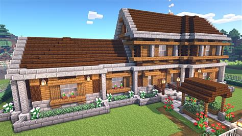 Minecraft: How to Build a Large Spruce House (Easy Tutorial) - YouTube