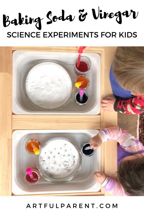 Baking Soda & Vinegar Science Experiments for Kids - The Artful Parent