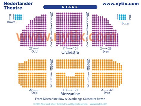 Nederlander Theatre Seating Chart: A Visual Reference of Charts | Chart ...