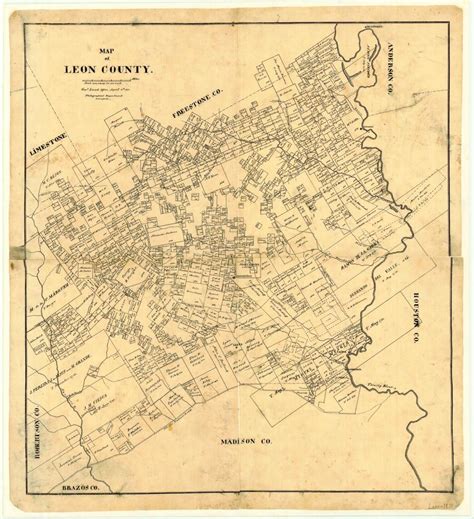 Map of Leon County - The Portal to Texas History