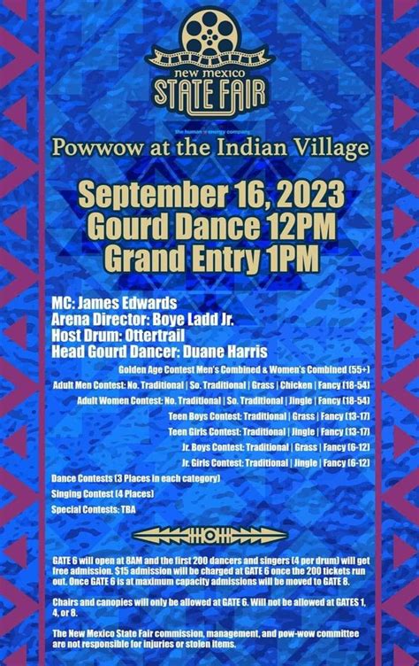 New Mexico State Fair Pow Wow at the Indian Village 2023 – Pow Wow Calendar