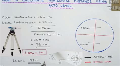 How To Measure The Horizontal Distance With Auto Level Machine At ...