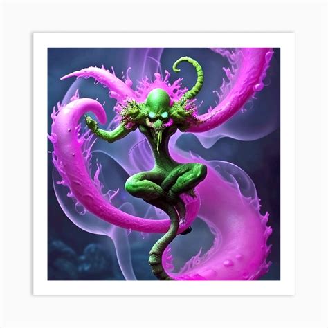 Pink Demon Art Print by MdsArts - Fy