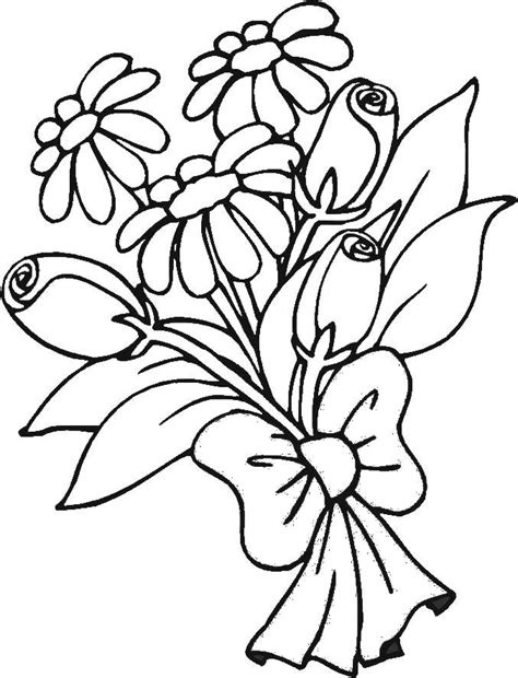 Coloring Sheets Flowers Printables