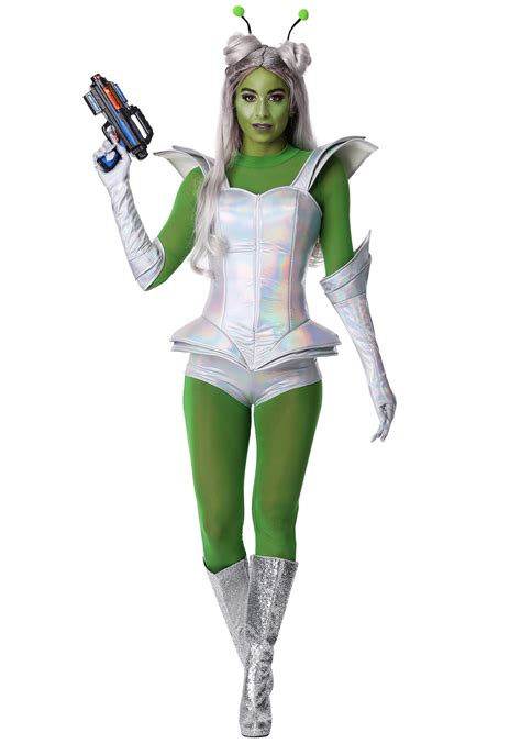 Galactic Alien Babe Costume for Women