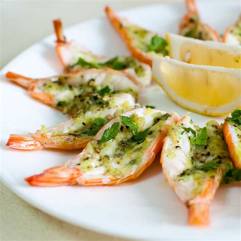 Roasted Butterflied Prawns in Garlic-Parsley Butter (Delia Smith)