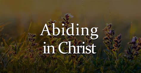 Abiding in Christ - Robert Griffith