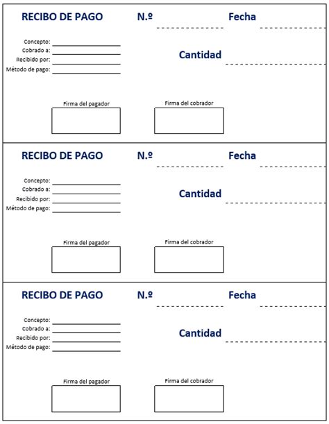 RECIBOS DE PAGO Descarga en Word o PDF [GRATIS]