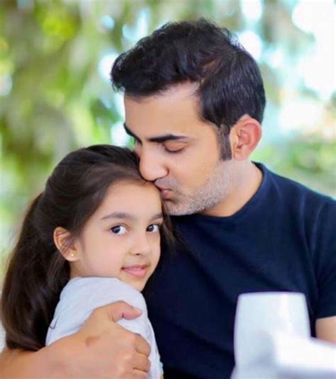 An adorable picture of Gautam Gambhir with his daughter Aazeen in 2020 ...