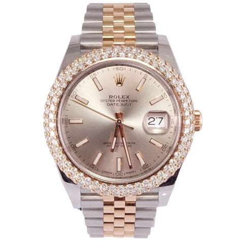 Diamond Bezel Rolex Datejust 40mm | Pre-Owned - Grimal Jewelry