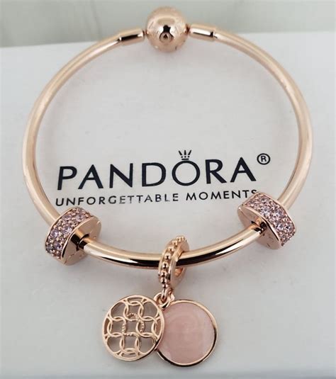 Authentic Pandora Rose Bangle SET | Pandora bracelet designs, Pandora ...