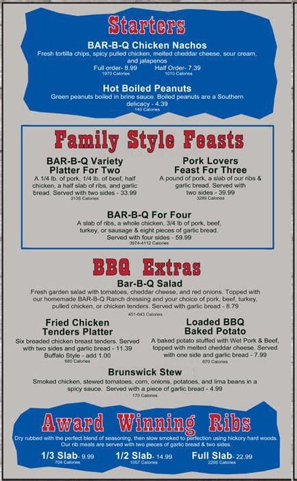 Bandana's BBQ Menu, Menu for Bandana's BBQ, St Peters, St. Louis ...