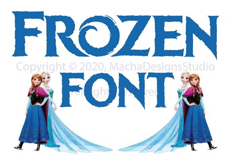 Frozen FONT SVG Frozen Font Frozen SVG Instant Download - Etsy