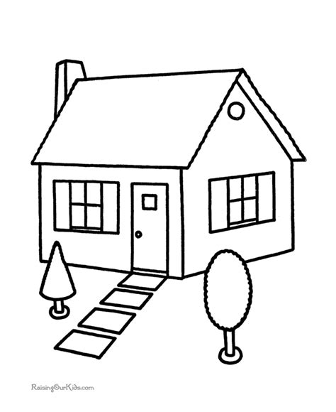 House #64623 (Buildings and Architecture) – Free Printable Coloring Pages