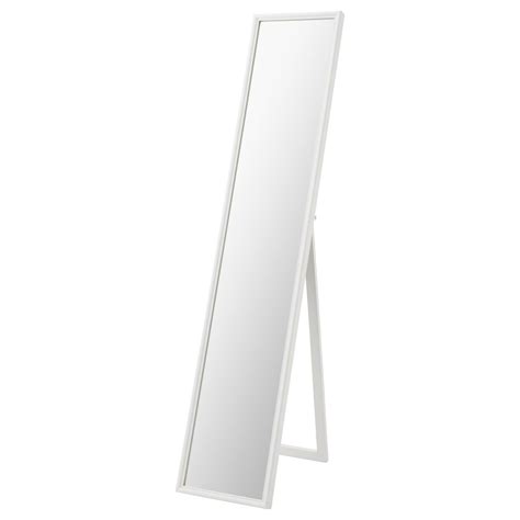 FLAKNAN standing mirror, white, 30x150 cm - IKEA