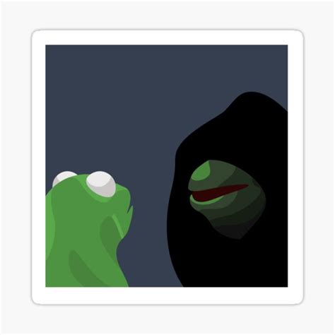 "Evil Kermit Meme" Sticker for Sale by libraryrat | Redbubble