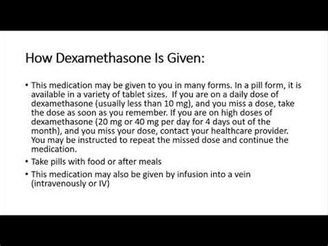 Dexamethasone uses, mechanism, side effects and precautions. - Doctor ...