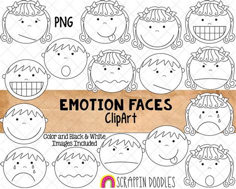 Emotion faces, Clip art, Emotions