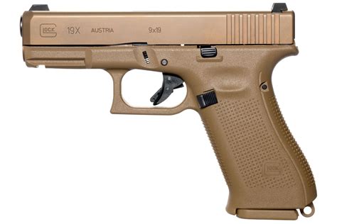 Glock 19x 9mm Full-Size FDE Pistol with 17 Round Magazine | Vance Outdoors