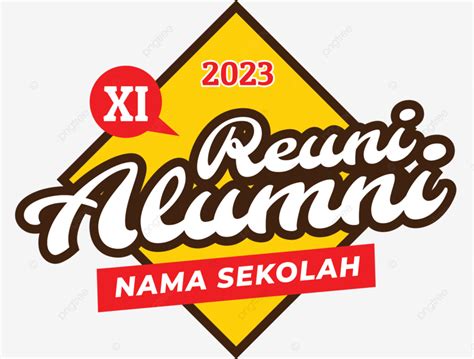 Gambar Desain Reuni Sekolah 2023 Vektor, Alumni Sekolah, Desain Reuni ...